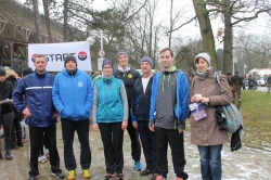 Karatekas beim Silvesterlauf